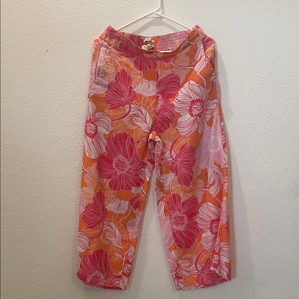 Rachel Zoe  Floral Bottoms in Pink and Orange